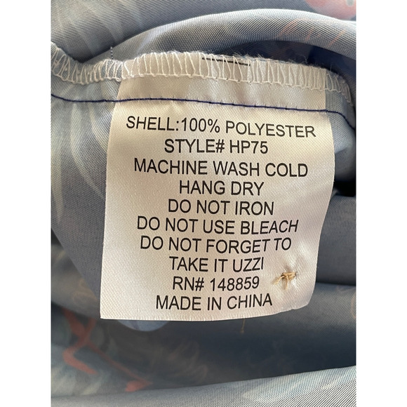 UZZI Amphibious Gear Men’s Size XL Pink Flamingo Button Down Short Sleeve Shirt - Picture 5 of 6